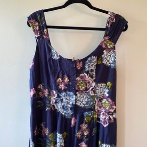 Hydrangea flowered jumpsuit